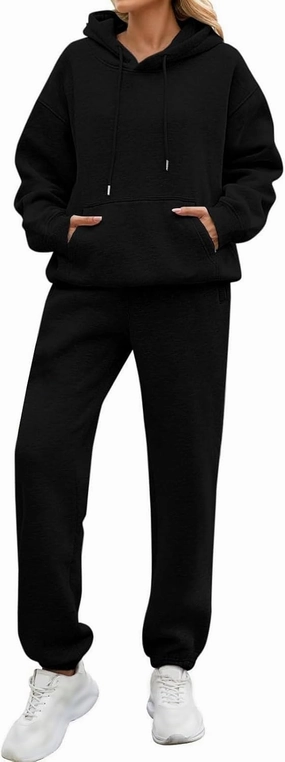 Womens Sweatsuits 2 Piece Set Oversized Matching Sweatshirt Baggy Fashion Lounge Sweatpants Set Tracksuit