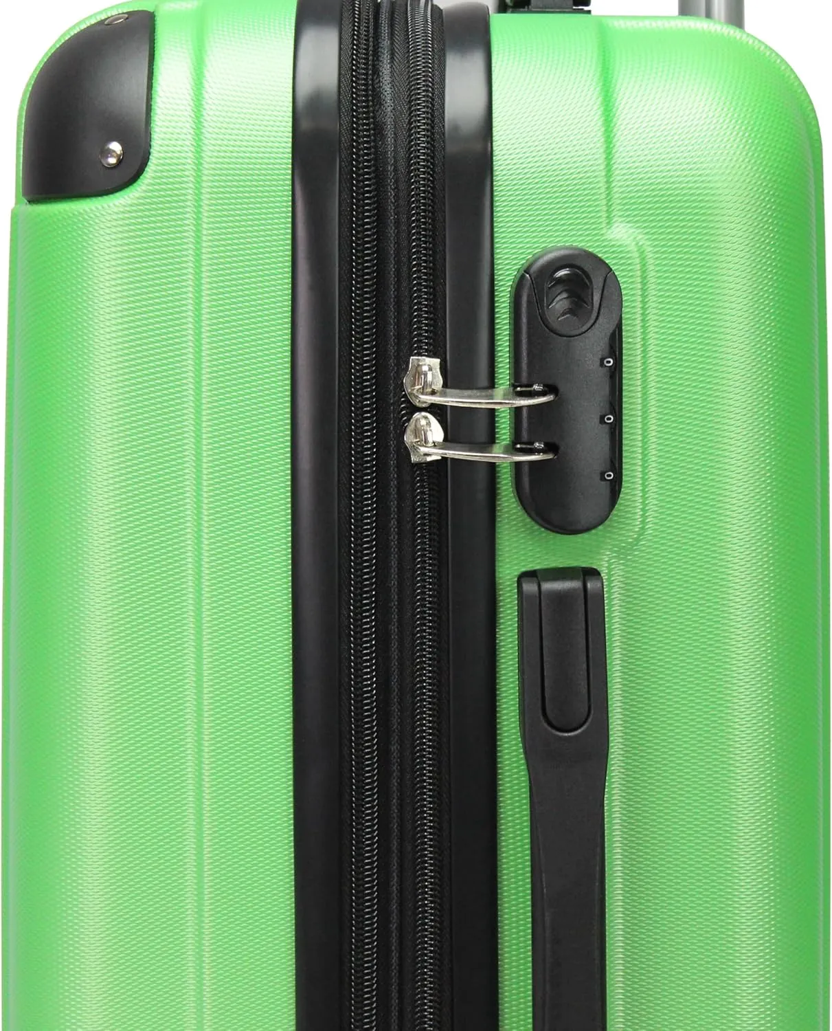 World Traveler Kemyer Quest Hardside Lightweight Expandable Spinner Suitcase Luggage, Green, 25-inch